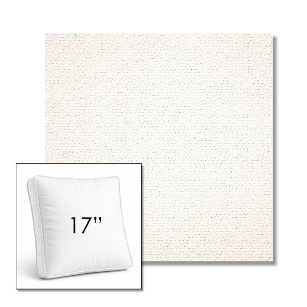 Picture of Litchfield Snow | 17" Square Boxed Sunbrella® Outdoor Pillow (3" Thick)