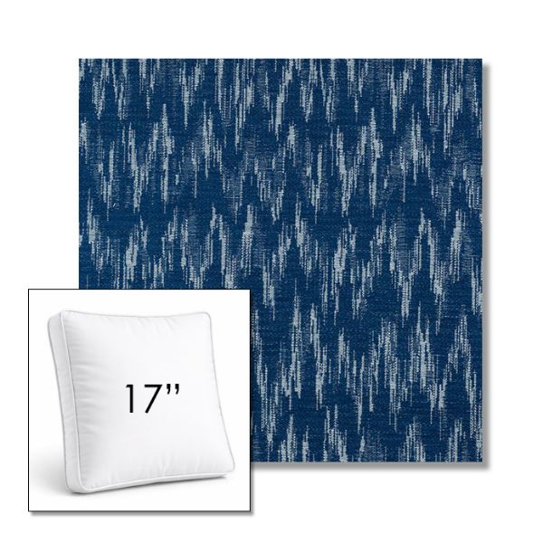 Picture of Mountains Lagoon | 17" Square Boxed Sunbrella® Outdoor Pillow (3" Thick)