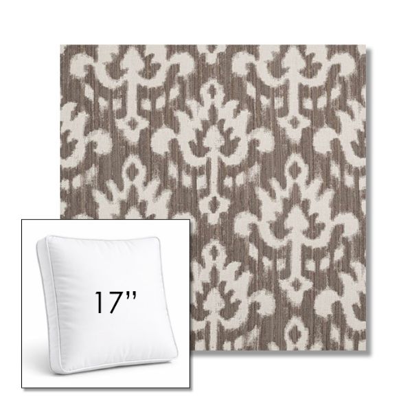 Picture of Patra Mushroom | 17" Square Boxed Sunbrella® Outdoor Pillow (3" Thick)