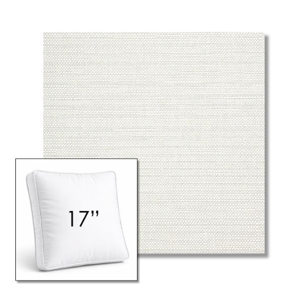 Picture of Piazza Cloud | 17" Square Boxed Sunbrella® Outdoor Pillow (3" Thick)