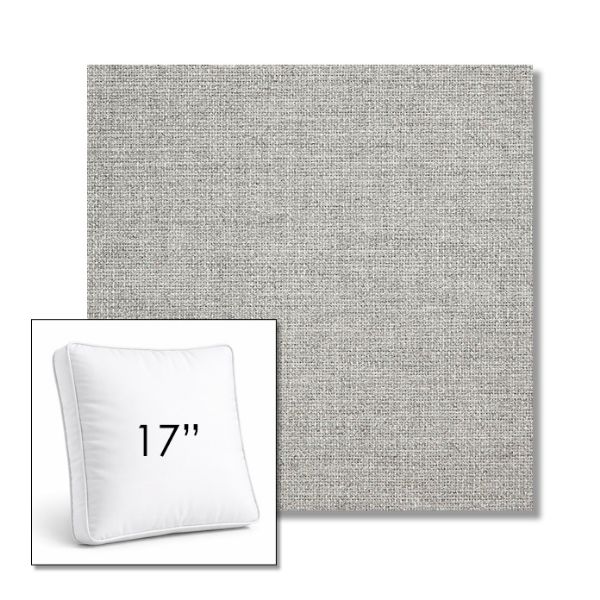 Picture of Piazza Pebble | 17" Square Boxed Sunbrella® Outdoor Pillow (3" Thick)
