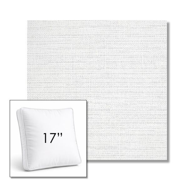 Picture of Piazza White | 17" Square Boxed Sunbrella® Outdoor Pillow (3" Thick)