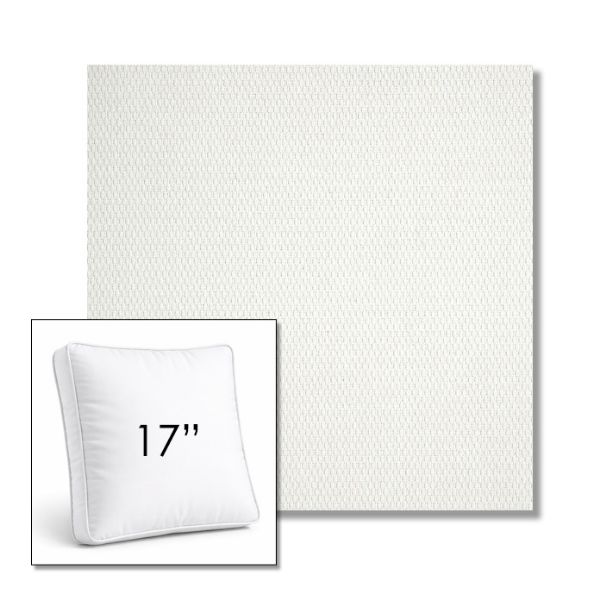 Picture of Pique Salt | 17" Square Boxed Sunbrella® Outdoor Pillow (3" Thick)