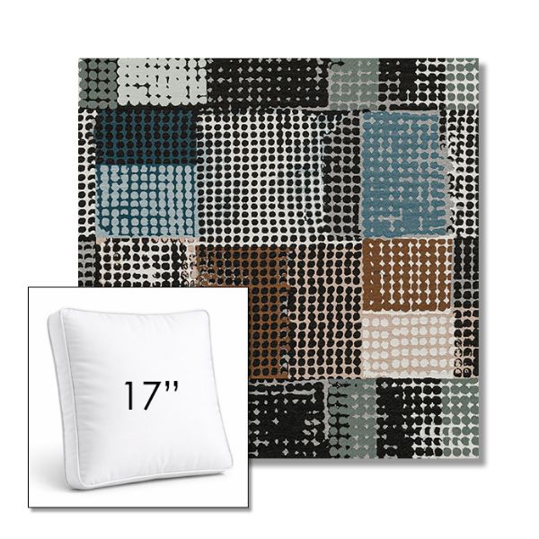 Picture of Pop Fizz | 17" Square Boxed Sunbrella® Outdoor Pillow (3" Thick)