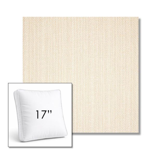 Picture of Posh Linen | 17" Square Boxed Sunbrella® Outdoor Pillow (3" Thick)