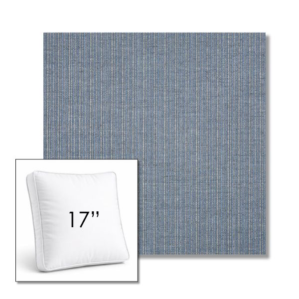Picture of Proven Denim | 17" Square Boxed Sunbrella® Outdoor Pillow (3" Thick)