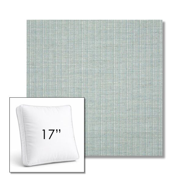 Picture of Proven Seaglass | 17" Square Boxed Sunbrella® Outdoor Pillow (3" Thick)