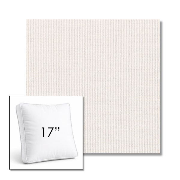 Picture of Replay Linen | 17" Square Boxed Sunbrella® Outdoor Pillow (3" Thick)