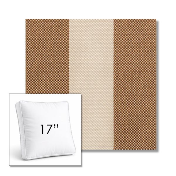 Picture of Rothko Latte | 17" Square Boxed Sunbrella® Outdoor Pillow (3" Thick)