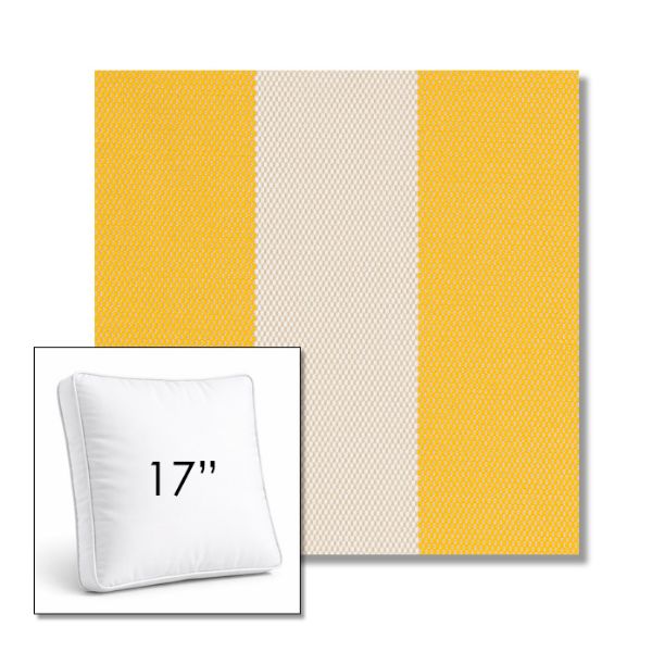 Picture of Rothko Lemonade | 17" Square Boxed Sunbrella® Outdoor Pillow (3" Thick)