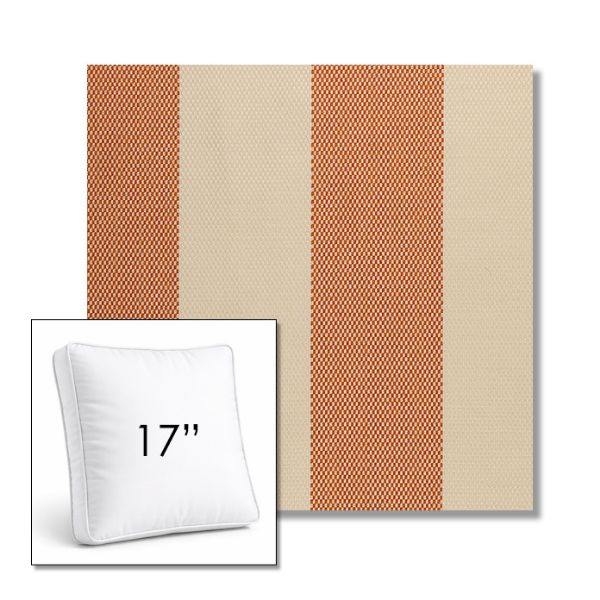 Picture of Rothko Lobster Roll | 17" Square Boxed Sunbrella® Outdoor Pillow (3" Thick)