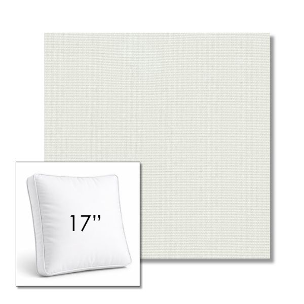 Picture of Sailcloth Salt | 17" Square Boxed Sunbrella® Outdoor Pillow (3" Thick)