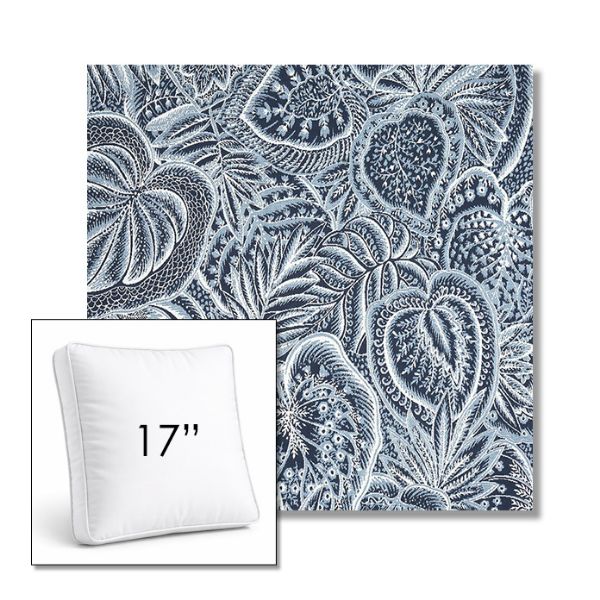 Picture of Sensibility Harbor | 17" Square Boxed Sunbrella® Outdoor Pillow (3" Thick)