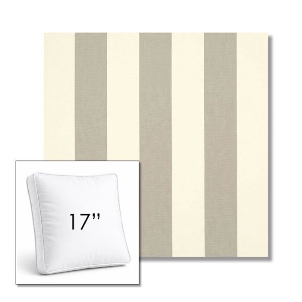 Picture of Solana Seagull | 17" Square Boxed Sunbrella® Outdoor Pillow (3" Thick)