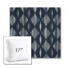 Picture of Spinner Diamond Midnight | 17" Square Boxed Sunbrella® Outdoor Pillow (3" Thick)