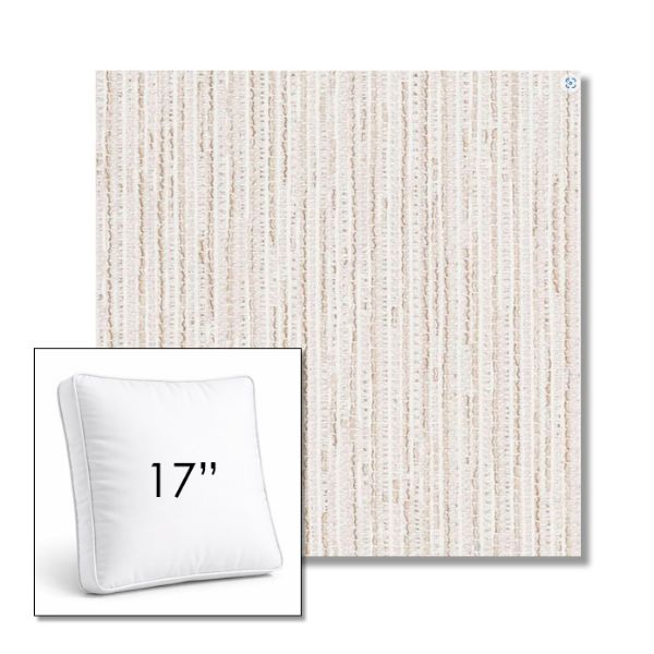 Picture of Tectonic Parchment | 17" Square Boxed Sunbrella® Outdoor Pillow (3" Thick)