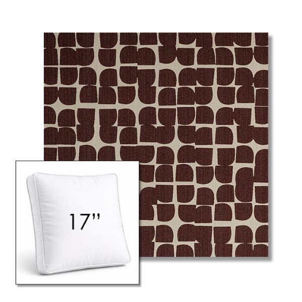 Picture of Toggle Plumberry | 17" Square Boxed Sunbrella® Outdoor Pillow (3" Thick)