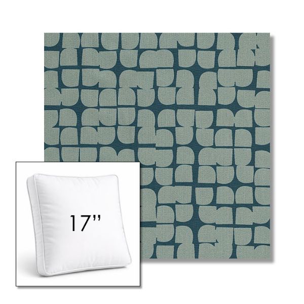 Picture of Toggle Splash | 17" Square Boxed Sunbrella® Outdoor Pillow (3" Thick)