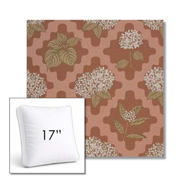 Picture of Trellis Primrose | 17" Square Boxed Sunbrella® Outdoor Pillow (3" Thick)