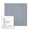 Picture of Underline Denim | 17" Square Boxed Sunbrella® Outdoor Pillow (3" Thick)