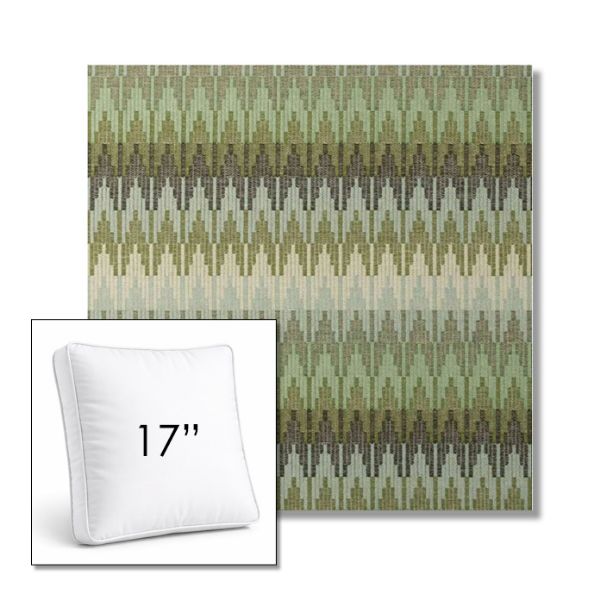 Picture of Valley Herbal | 17" Square Boxed Sunbrella® Outdoor Pillow (3" Thick)