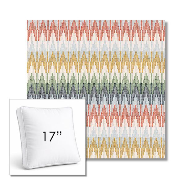 Picture of Valley Sedona | 17" Square Boxed Sunbrella® Outdoor Pillow (3" Thick)