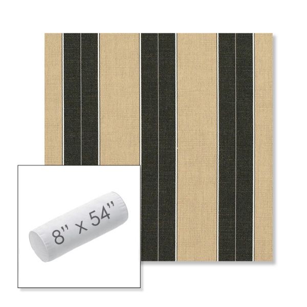 Picture of Berenson Tuxedo | 8" x 54" Outdoor Bolster Pillow Sunbrella® Fabric