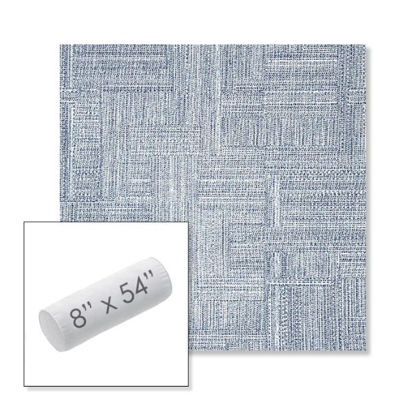 Picture of Boro Indigo | 8" x 54" Outdoor Bolster Pillow Sunbrella® Fabric