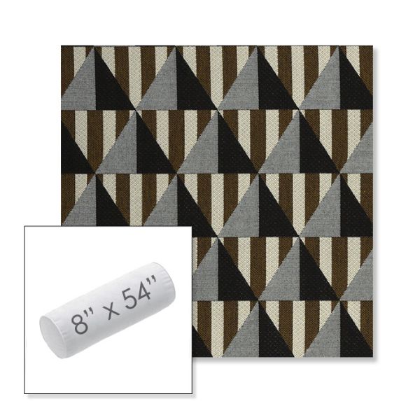 Picture of Buoy Pebble Beach | 8" x 54" Outdoor Bolster Pillow Sunbrella® Fabric