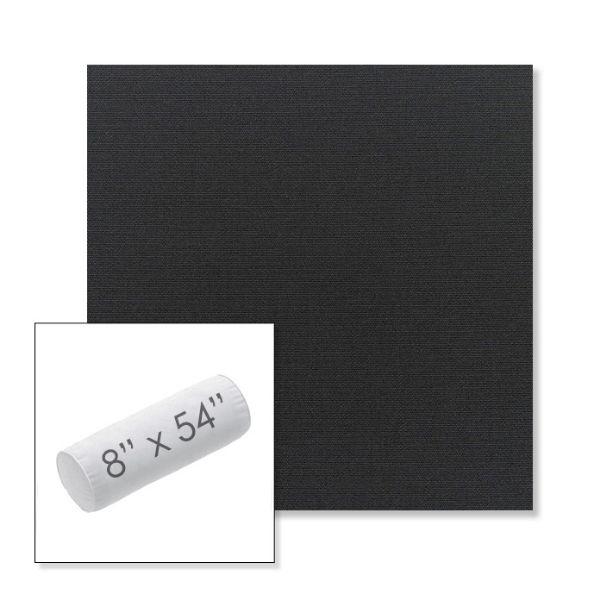 Picture of Canvas Black | 8" x 54" Outdoor Bolster Pillow Sunbrella® Fabric