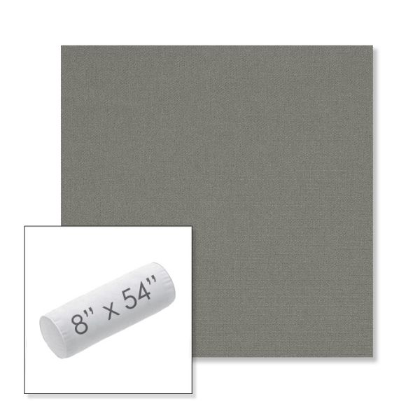 Picture of Canvas Charcoal | 8" x 54" Outdoor Bolster Pillow Sunbrella® Fabric