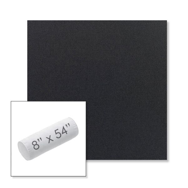 Picture of Canvas Raven Black | 8" x 54" Outdoor Bolster Pillow Sunbrella® Fabric