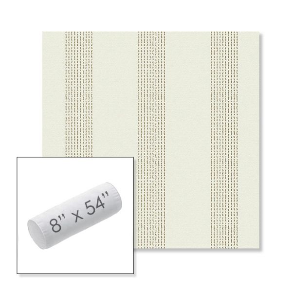 Picture of Caper Linen | 8" x 54" Outdoor Bolster Pillow Sunbrella® Fabric