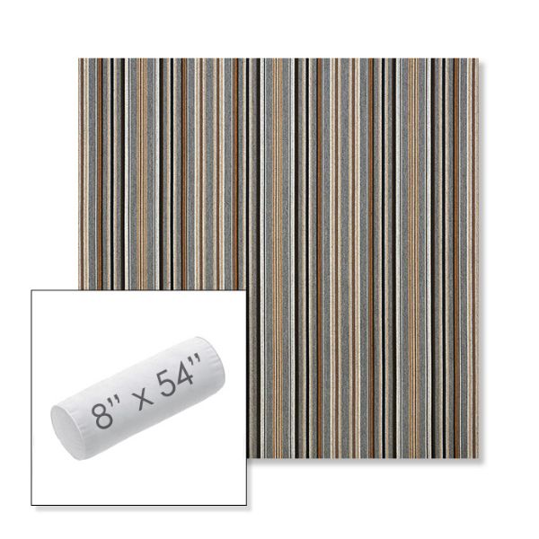 Picture of Cultivate Stone | 8" x 54" Outdoor Bolster Pillow Sunbrella® Fabric