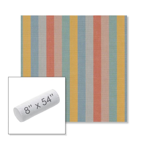 Picture of Entice Sunrise | 8" x 54" Outdoor Bolster Pillow Sunbrella® Fabric