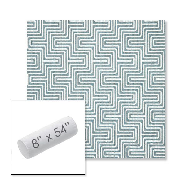 Picture of Figure Twilight | 8" x 54" Outdoor Bolster Pillow Sunbrella® Fabric