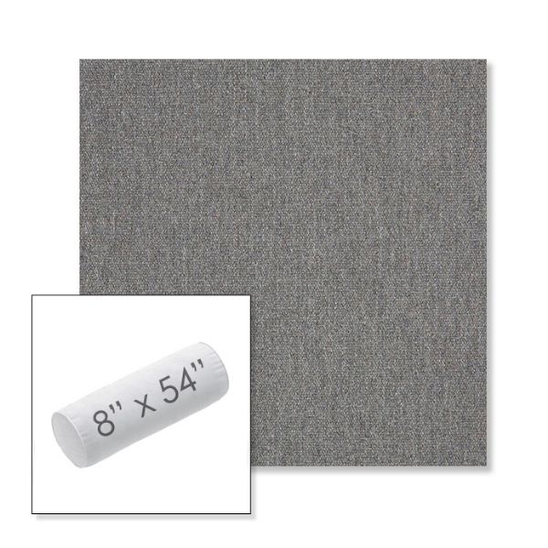 Picture of Heritage Slate | 8" x 54" Outdoor Bolster Pillow Sunbrella® Fabric