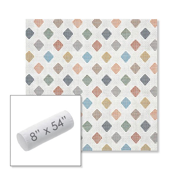 Picture of Infused Gem | 8" x 54" Outdoor Bolster Pillow Sunbrella® Fabric