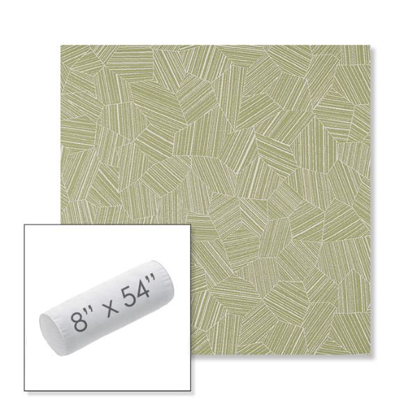 Picture of Leaf Structure Aloe | 8" x 54" Outdoor Bolster Pillow Sunbrella® Fabric