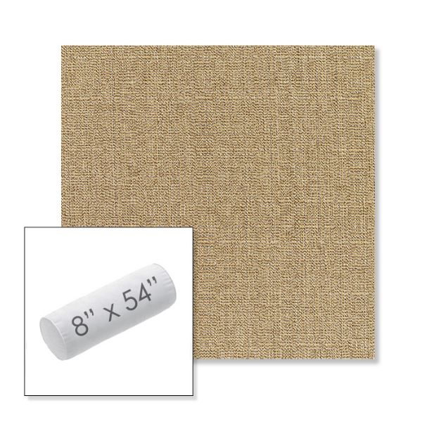 Picture of Linen Sesame | 8" x 54" Outdoor Bolster Pillow Sunbrella® Fabric