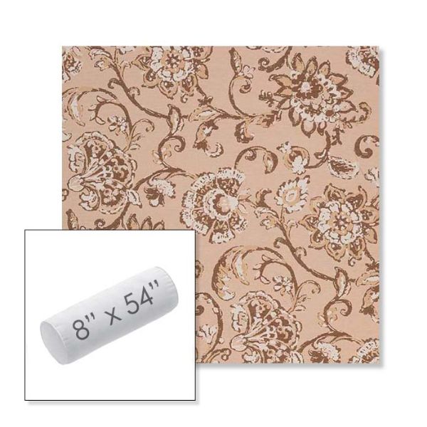 Picture of Martha Floral Dogwood | 8" x 54" Outdoor Bolster Pillow Sunbrella® Fabric