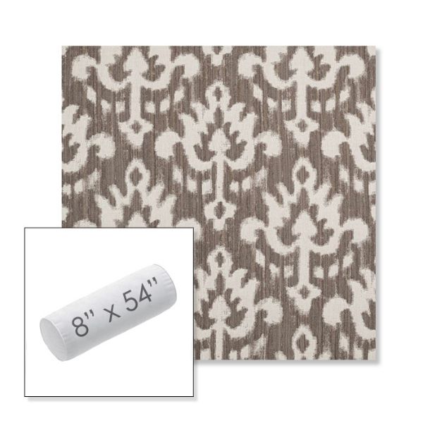 Picture of Patra Mushroom | 8" x 54" Outdoor Bolster Pillow Sunbrella® Fabric