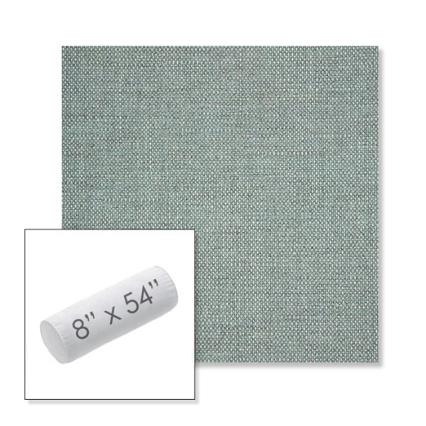 Picture of Piazza Mist | 8" x 54" Outdoor Bolster Pillow Sunbrella® Fabric