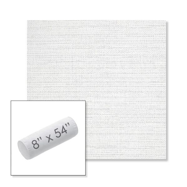 Picture of Piazza White | 8" x 54" Outdoor Bolster Pillow Sunbrella® Fabric