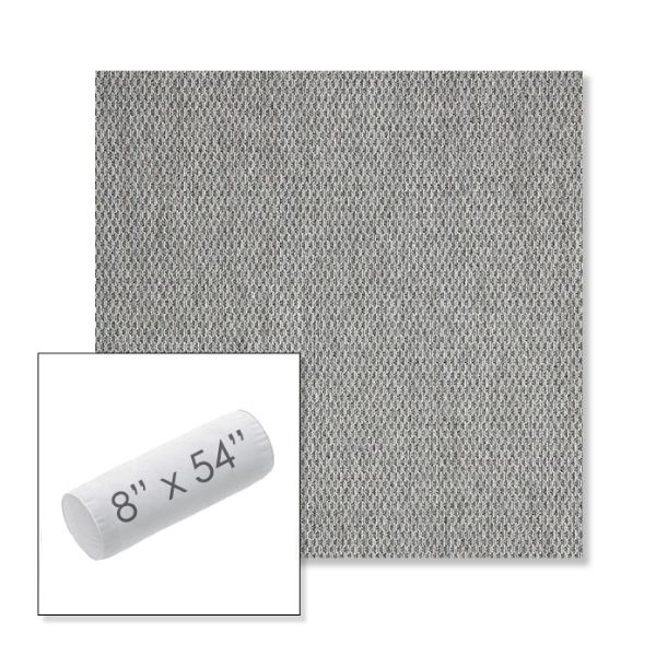 Picture of Pique Ash | 8" x 54" Outdoor Bolster Pillow Sunbrella® Fabric