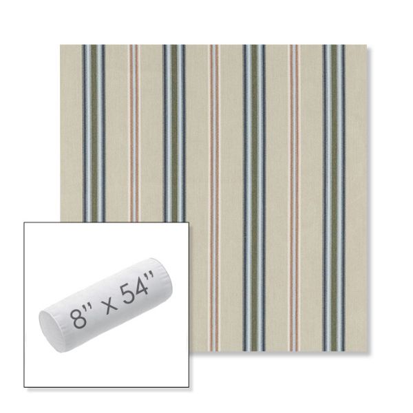 Picture of Saltillo Sagebrush | 8" x 54" Outdoor Bolster Pillow Sunbrella® Fabric