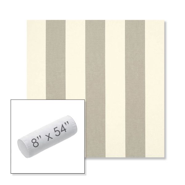 Picture of Solana Seagull | 8" x 54" Outdoor Bolster Pillow Sunbrella® Fabric