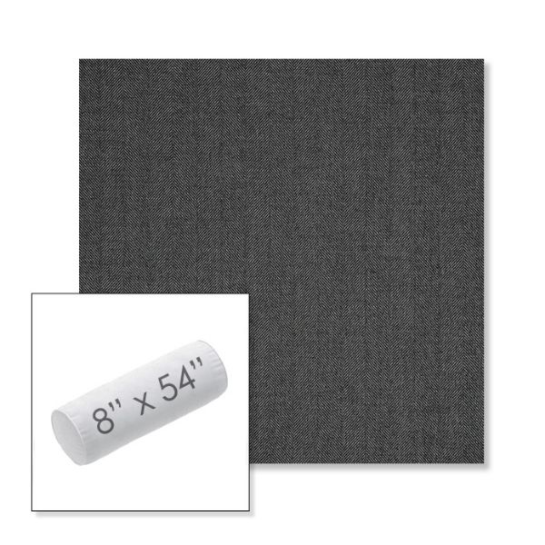 Picture of Switch Ash | 8" x 54" Outdoor Bolster Pillow Sunbrella® Fabric