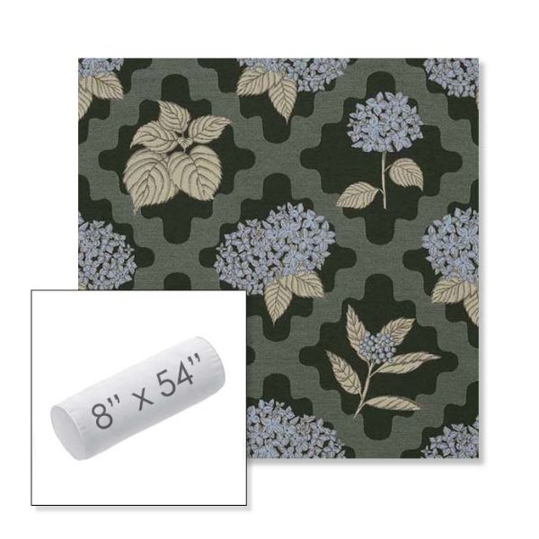 Picture of Trellis Topiary | 8" x 54" Outdoor Bolster Pillow Sunbrella® Fabric