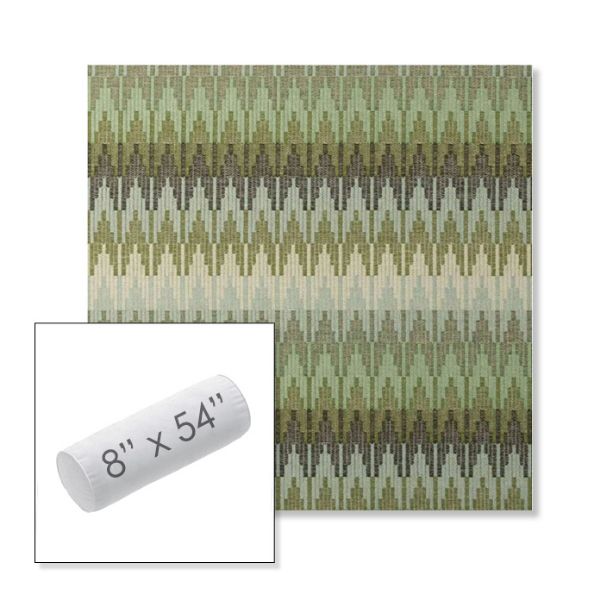 Picture of Valley Herbal | 8" x 54" Outdoor Bolster Pillow Sunbrella® Fabric